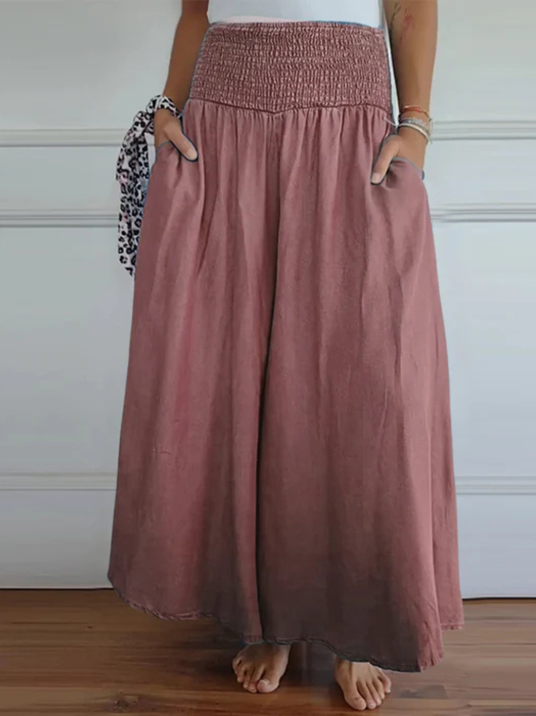 Aurora | Denimlook maxi-rok