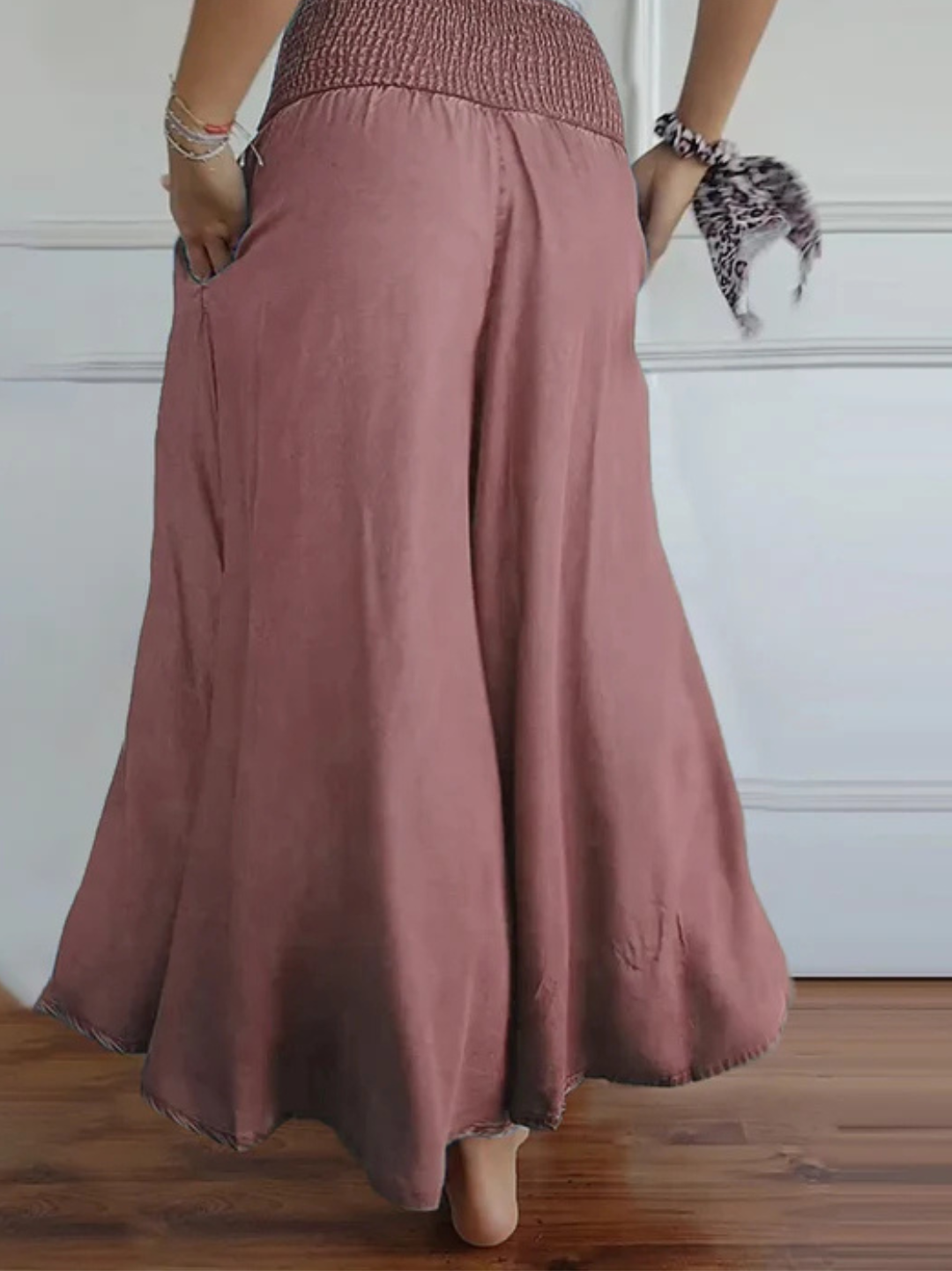 Aurora | Denimlook maxi-rok