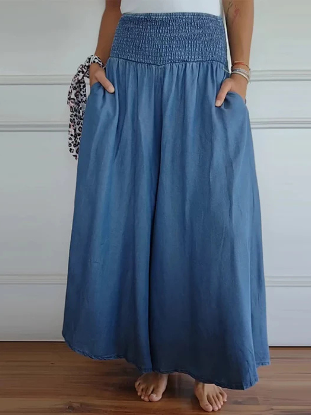 Aurora | Denimlook maxi-rok