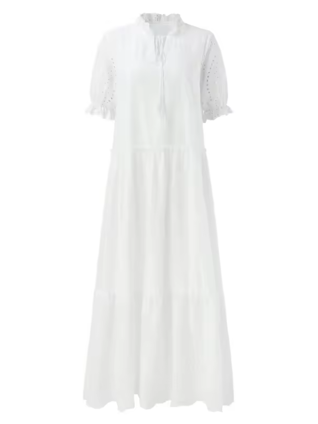 Isolde | Witte broderie-jurk