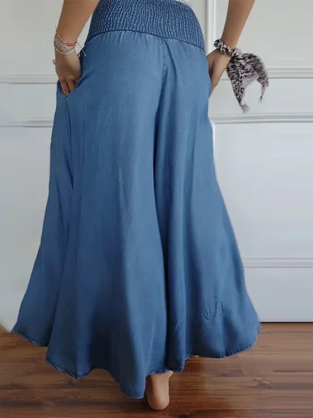 Aurora | Denimlook maxi-rok