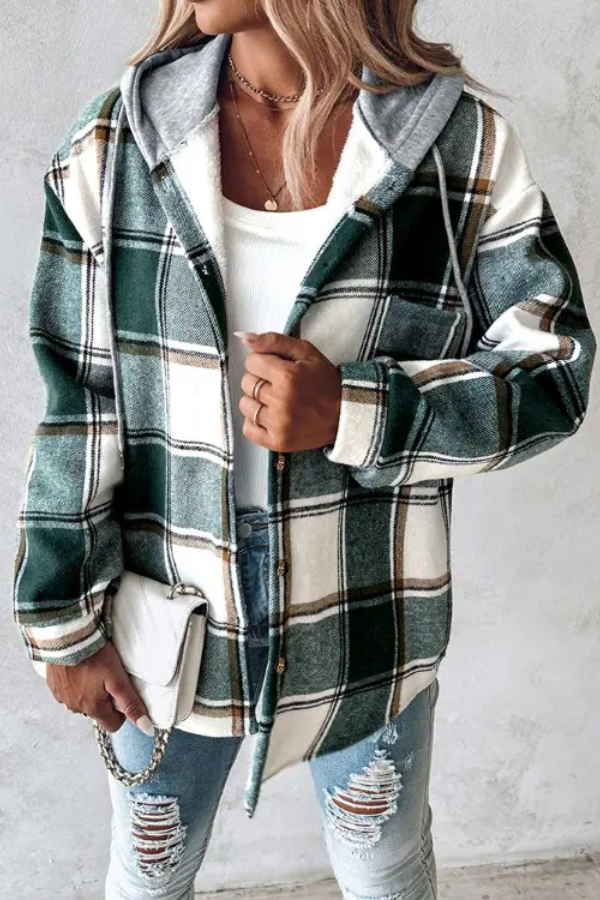 Nova | Ruitblouse met capuchon