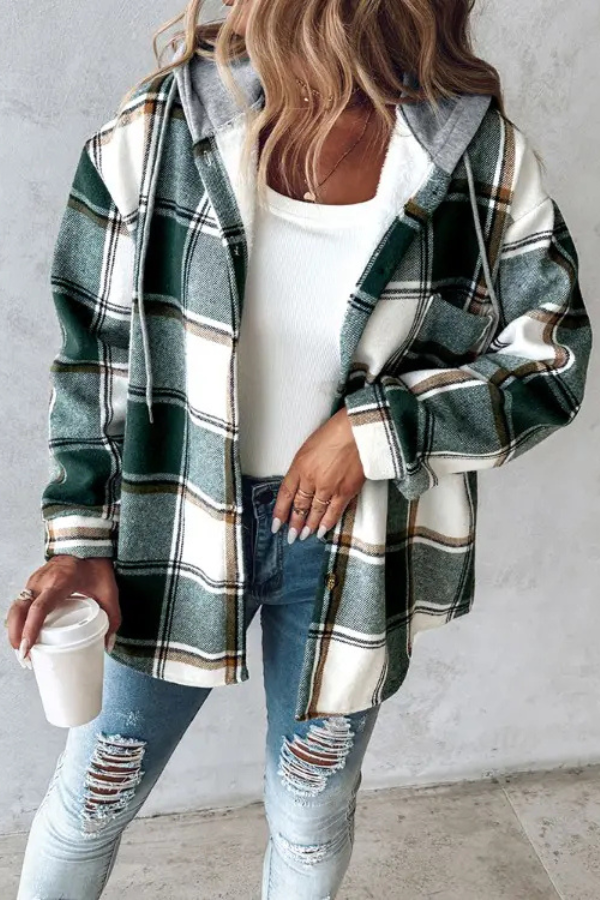 Nova | Ruitblouse met capuchon