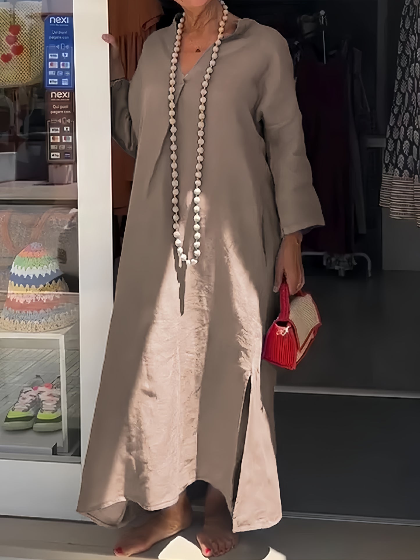 Solana | Maxi-jurk met split
