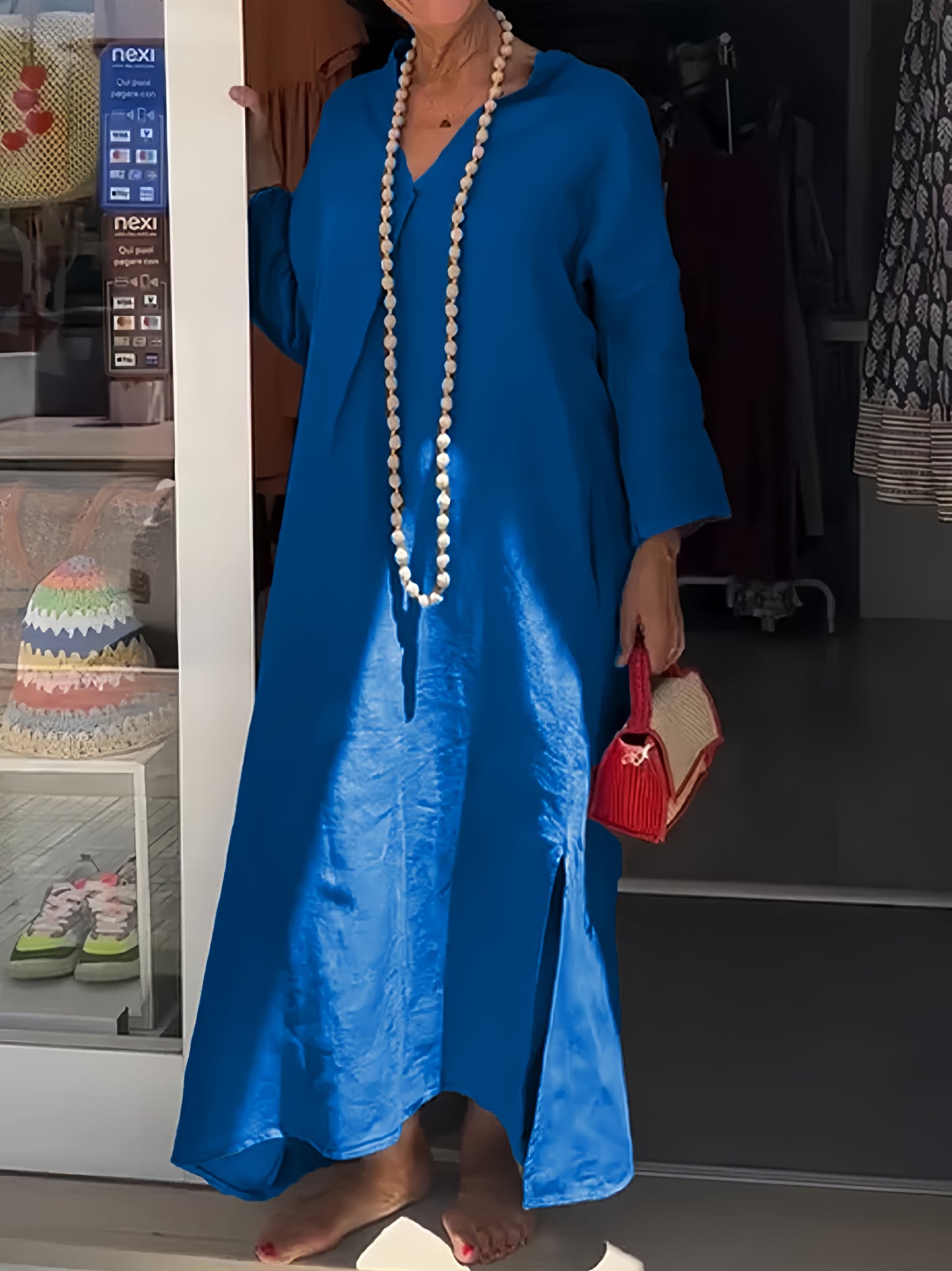 Solana | Maxi-jurk met split