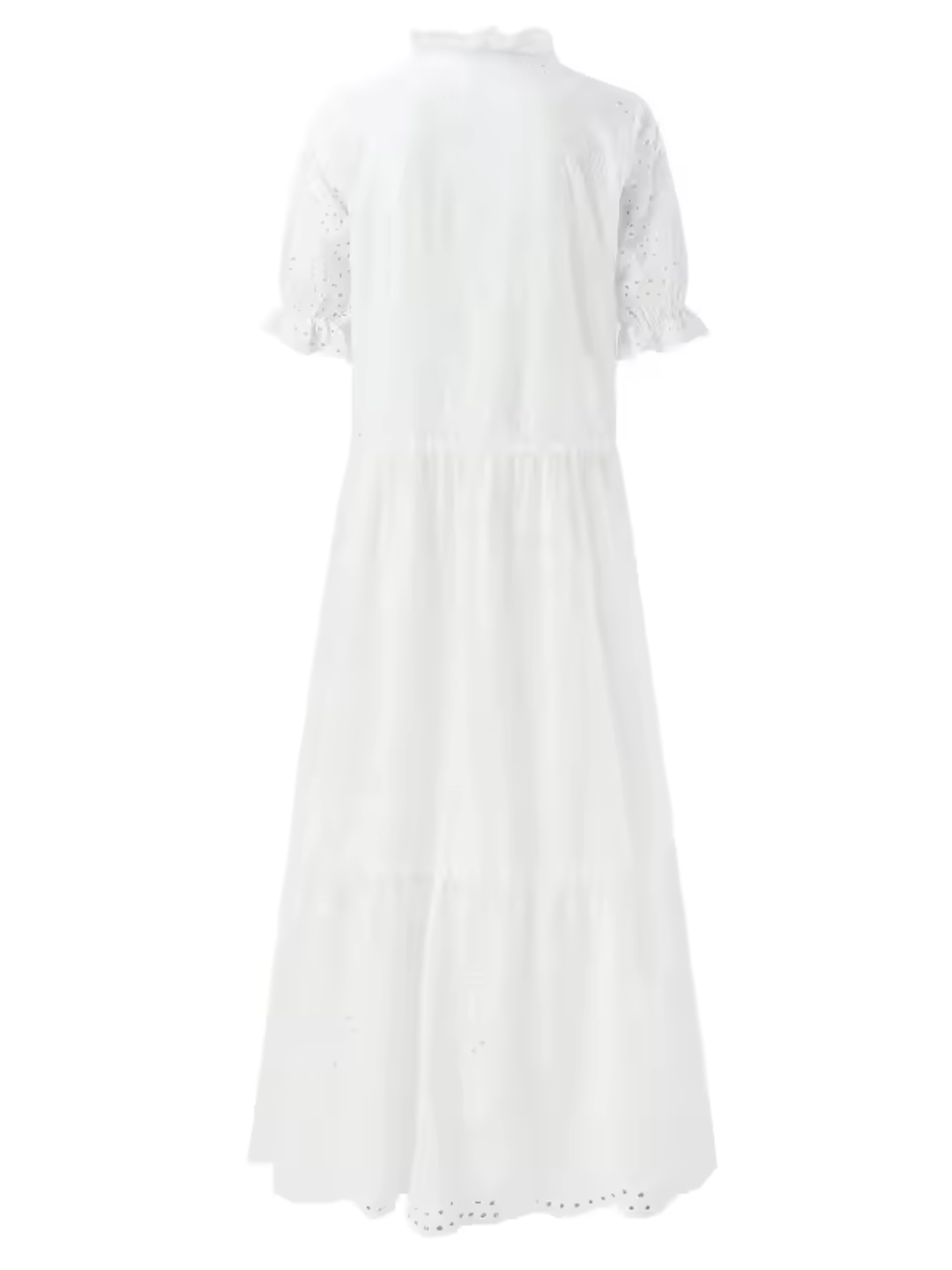 Isolde | Witte broderie-jurk