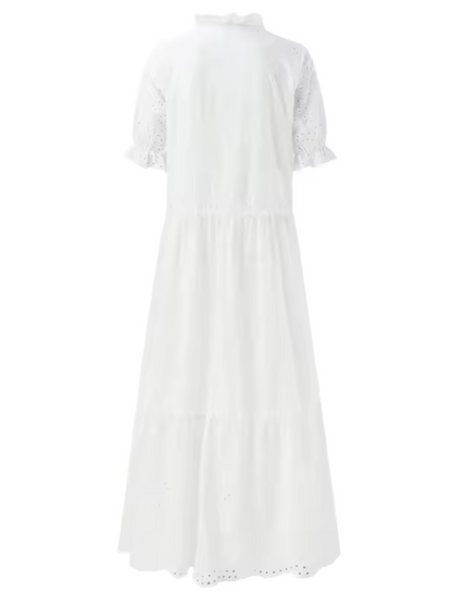 Isolde | Witte broderie-jurk