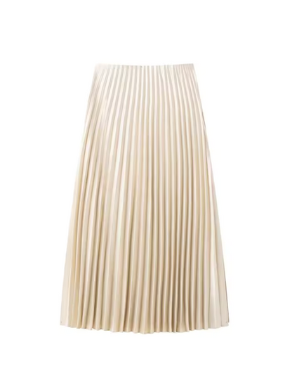Noelle | Midirok met plooien en zakken