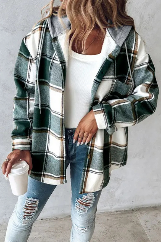 Nova | Ruitblouse met capuchon